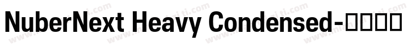 NuberNext Heavy Condensed字体转换